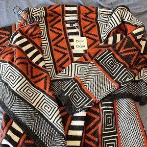 NWT 2xl Davi & Dani Aztec cardigan
